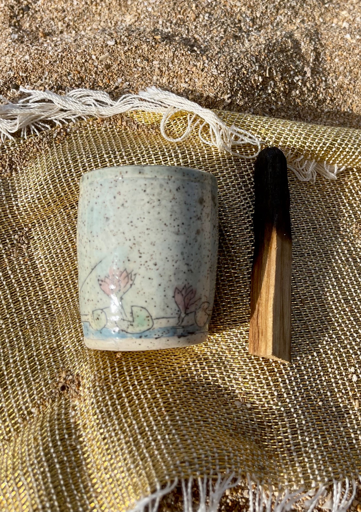 Ocean Water Lily Mini Tumbler
