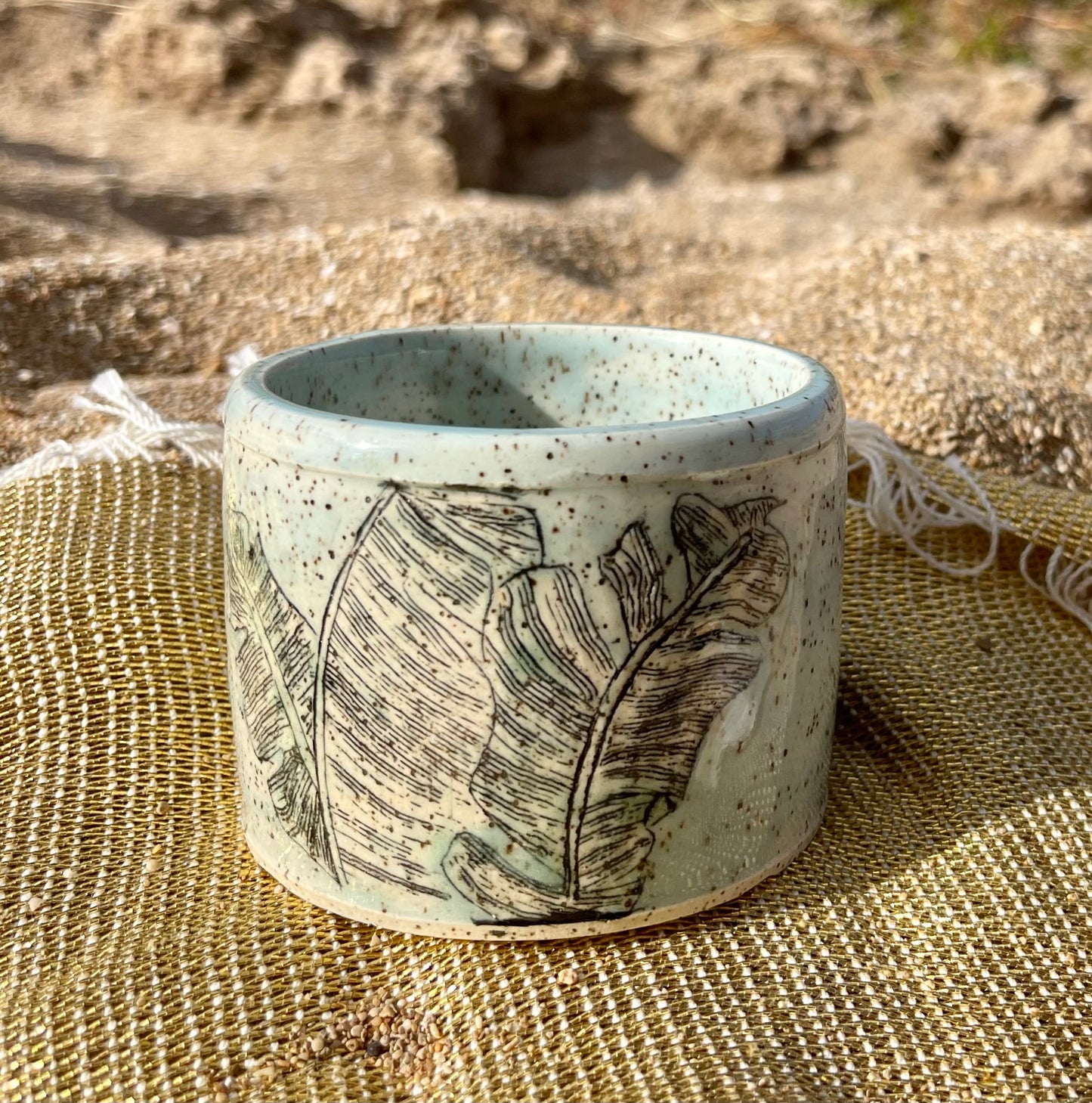 Palm Leaf Planter
